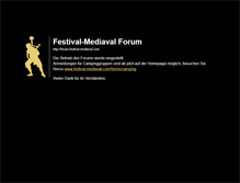 Tablet Screenshot of forum.festival-mediaval.com